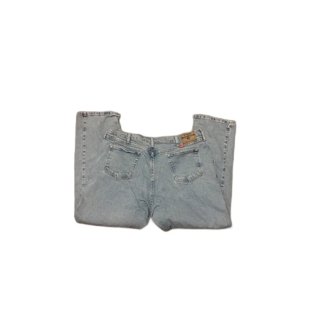 Wrangler Relaxed Fit Light Wash Jeans 40x30 Vintage Y2K